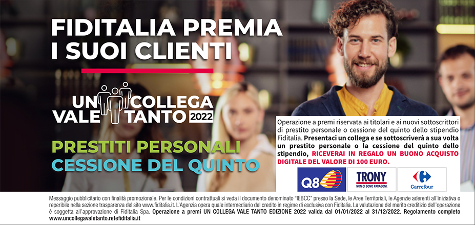 Agenzia Serfin Srls Fiditalia | Terni | Banner UnCollegaValeTanto